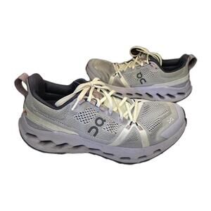 On Cloudsurfer Trail Sz 9.5 Womens Seedling Lilac Purple Black Running Shoes